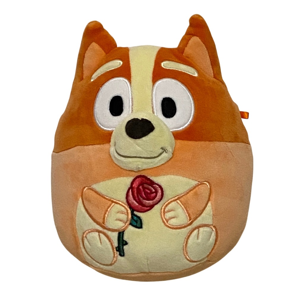Squishmallows BINGO Bluey Valentine Plush 6.5" Red Heeler Dog Love‎ Friendship